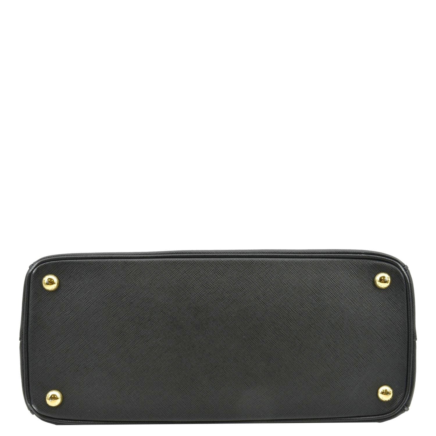 PRADA Saffiano Leather Shoulder Bag Black
