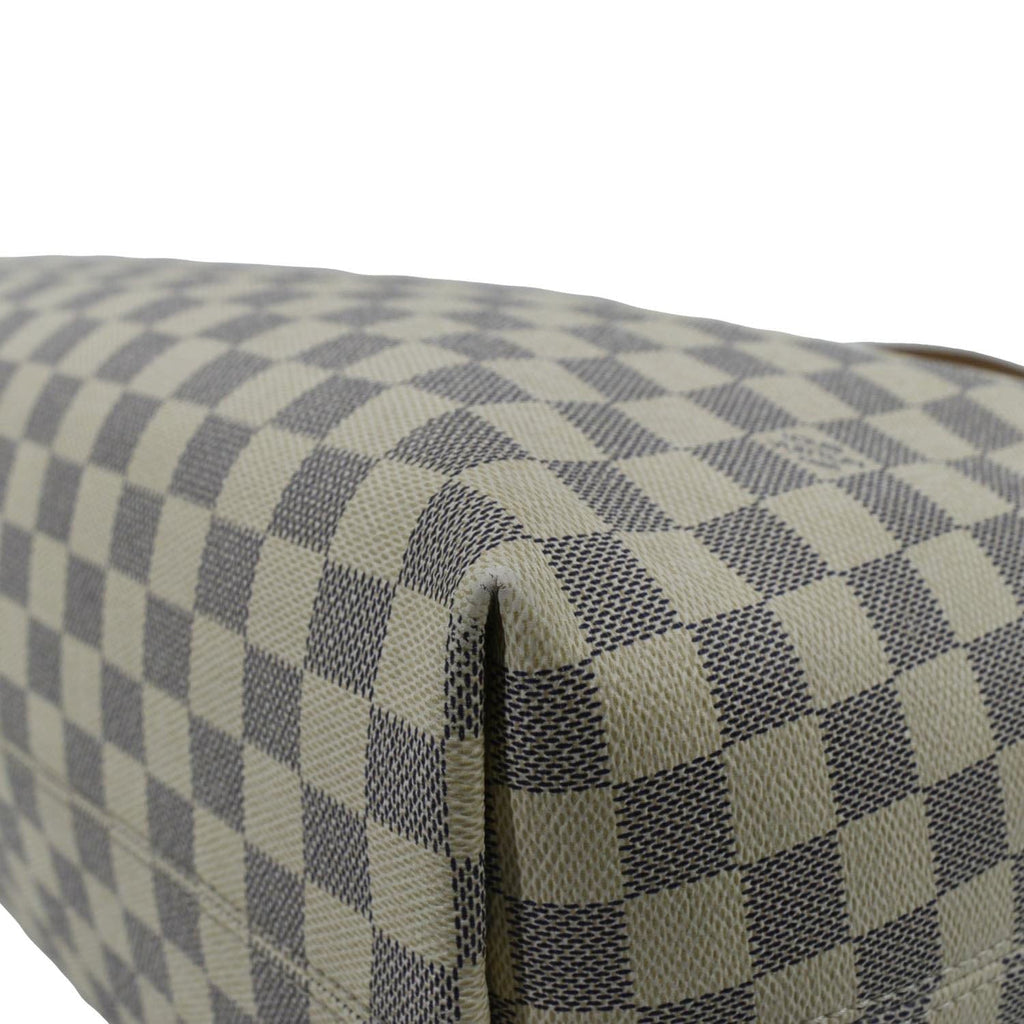 LOUIS VUITTON Graceful MM Damier Azur Shoulder Bag White