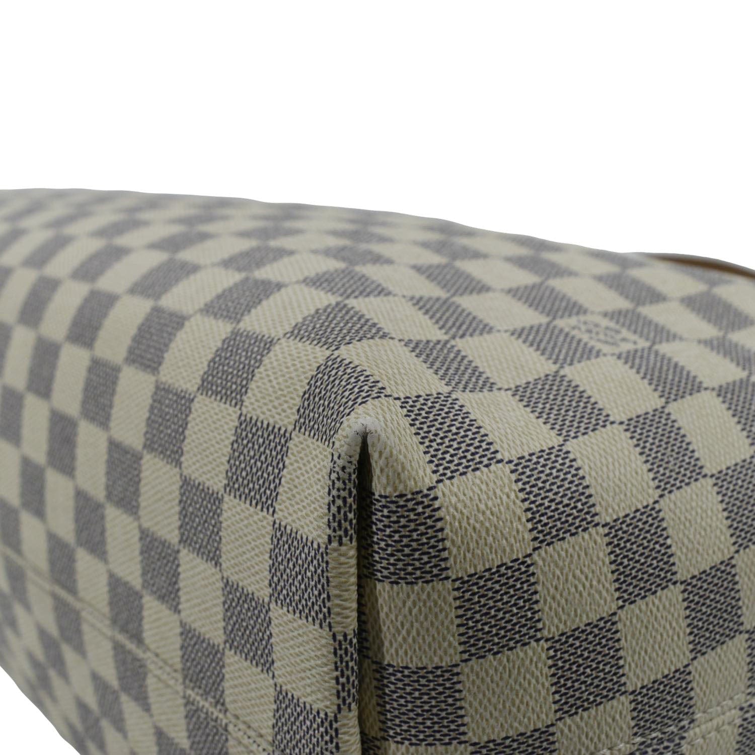 LOUIS VUITTON Graceful MM Damier Azur Shoulder Bag White