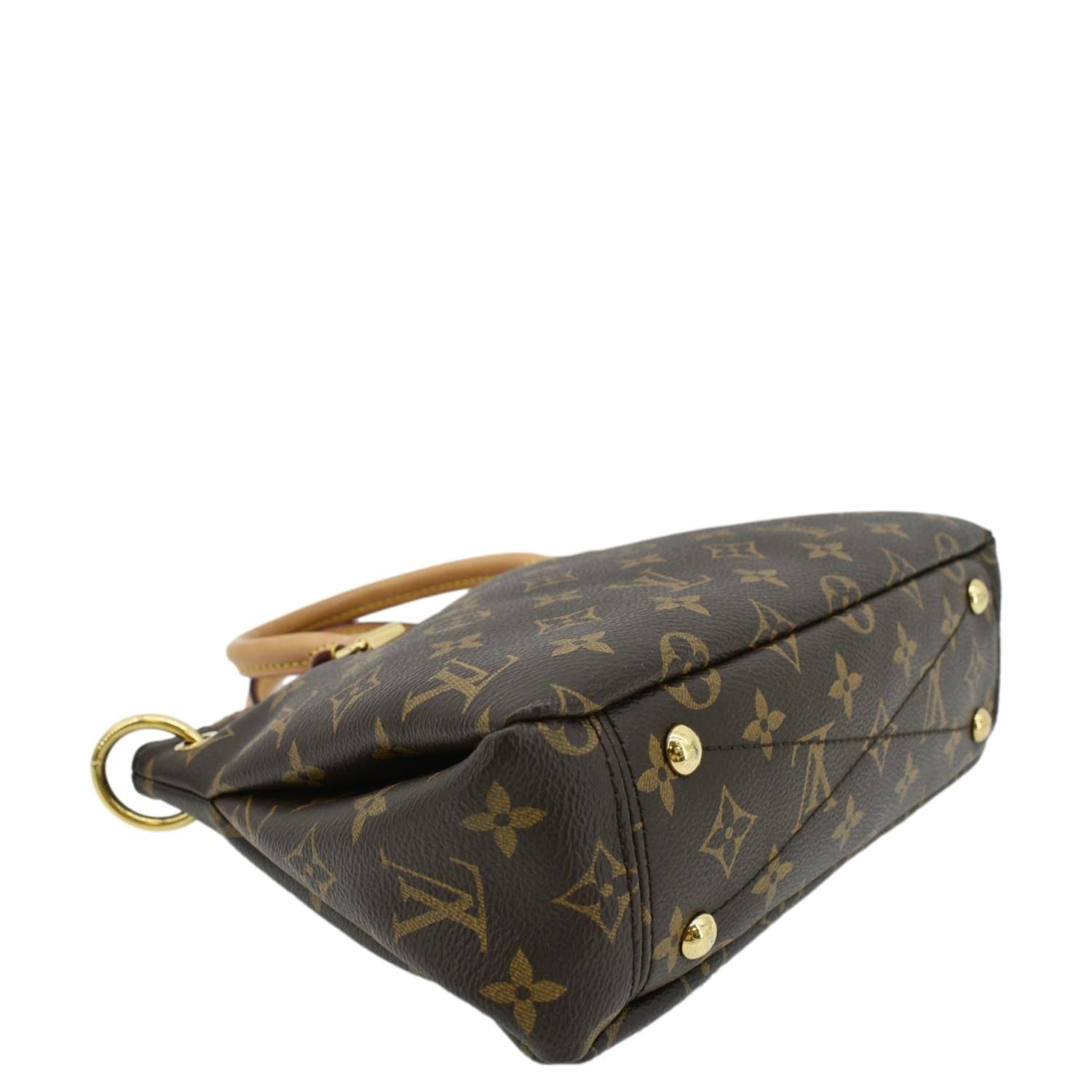 LOUIS VUITTON Pallas BB Monogram Canvas Shoulder Bag Brown