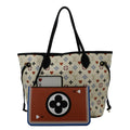 LOUIS VUITTON Game On Neverfull Monogram Canvas Shoulder Bag White