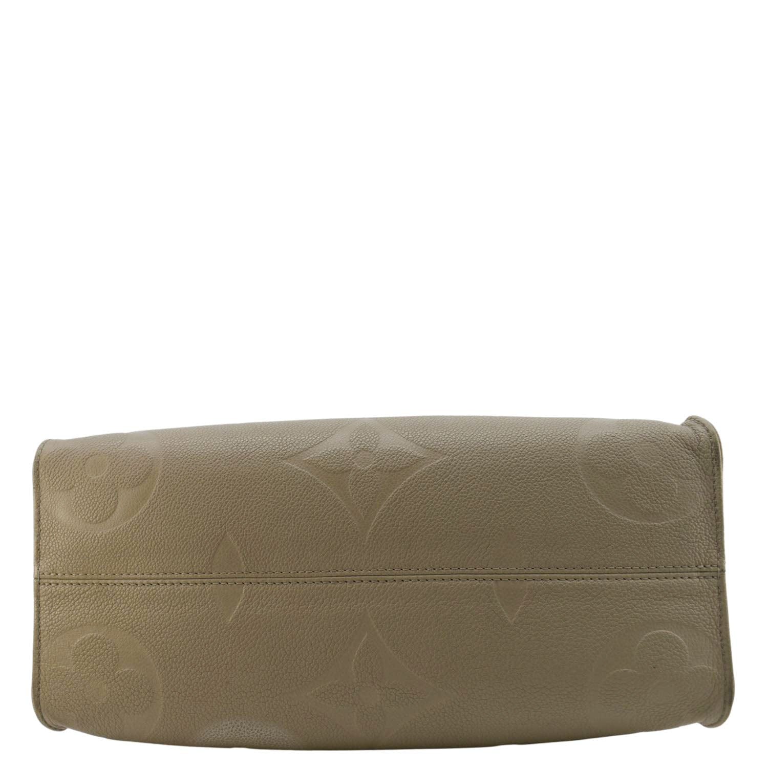 LOUIS VUITTON Onthego MM Monogram Empreinte Shoulder Bag Tourterelle