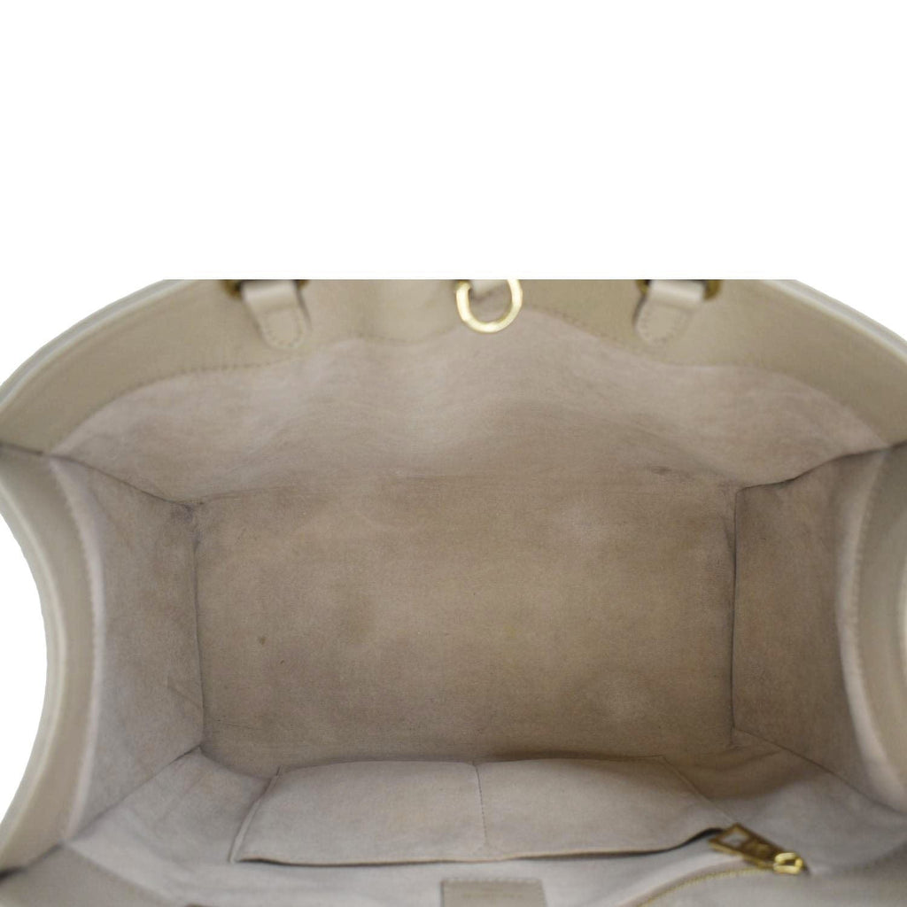LOUIS VUITTON Onthego MM Monogram Empreinte Shoulder Bag Tourterelle