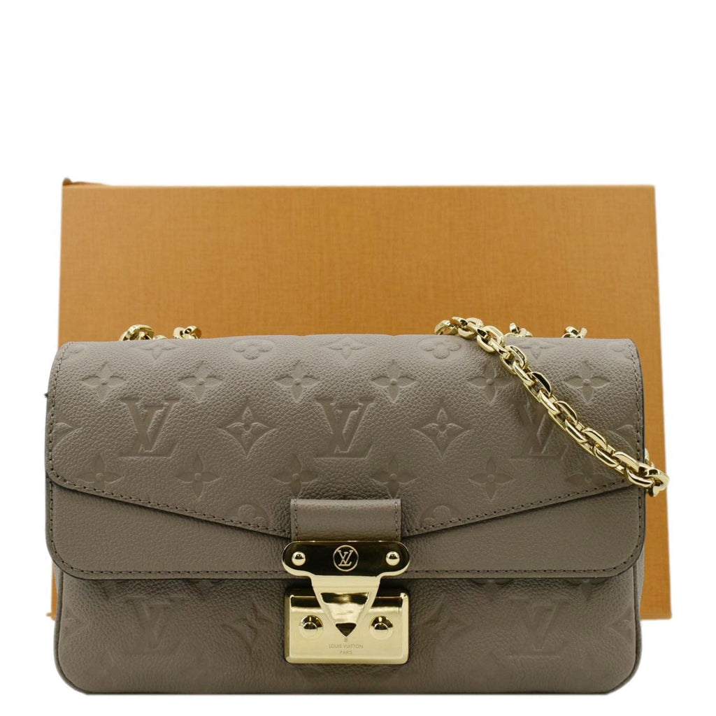 LOUIS VUITTON Marceau PM Monogram Empreinte Leather Shoulder Bag Turtledove