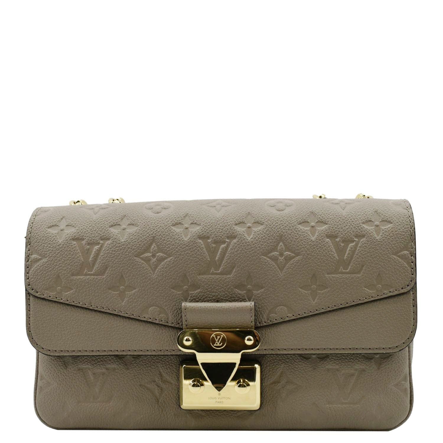 LOUIS VUITTON Marceau PM Monogram Empreinte Leather Shoulder Bag Turtledove
