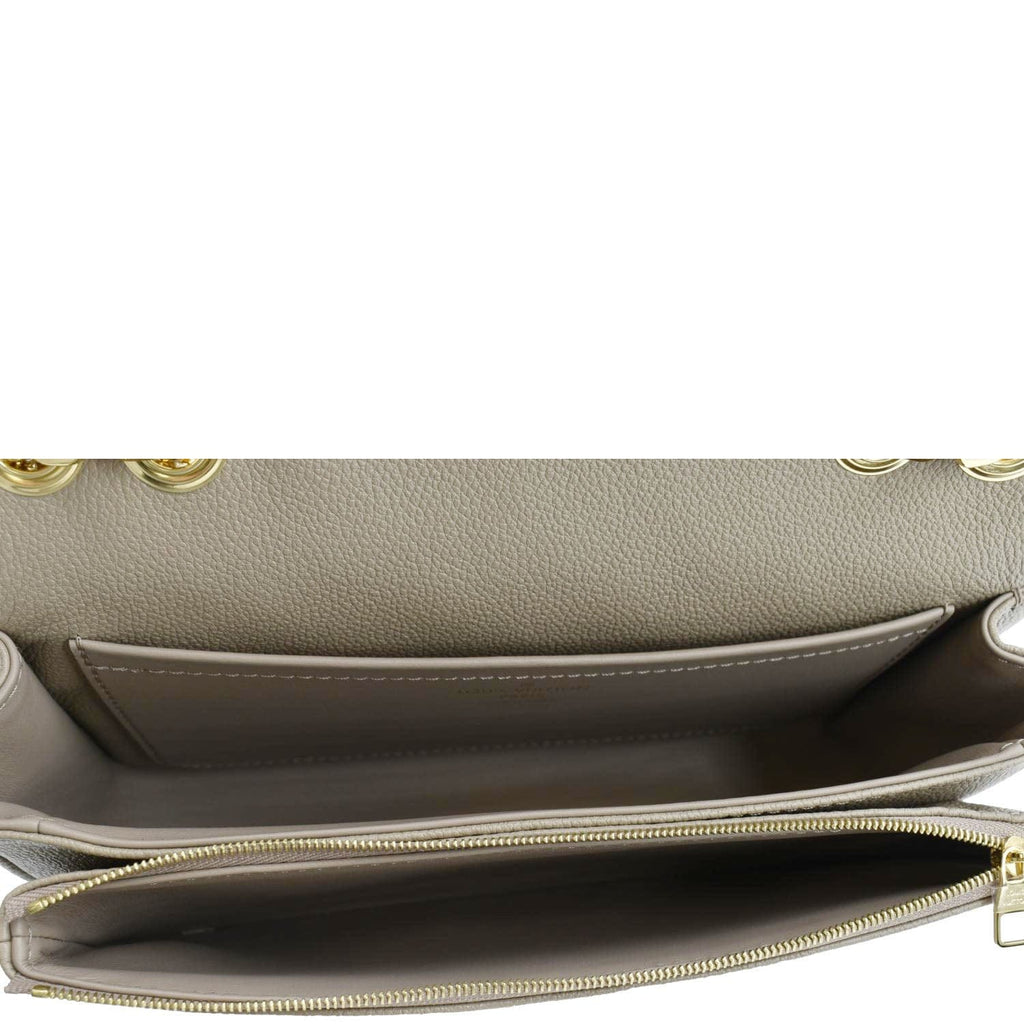 LOUIS VUITTON Marceau PM Monogram Empreinte Leather Shoulder Bag Turtledove