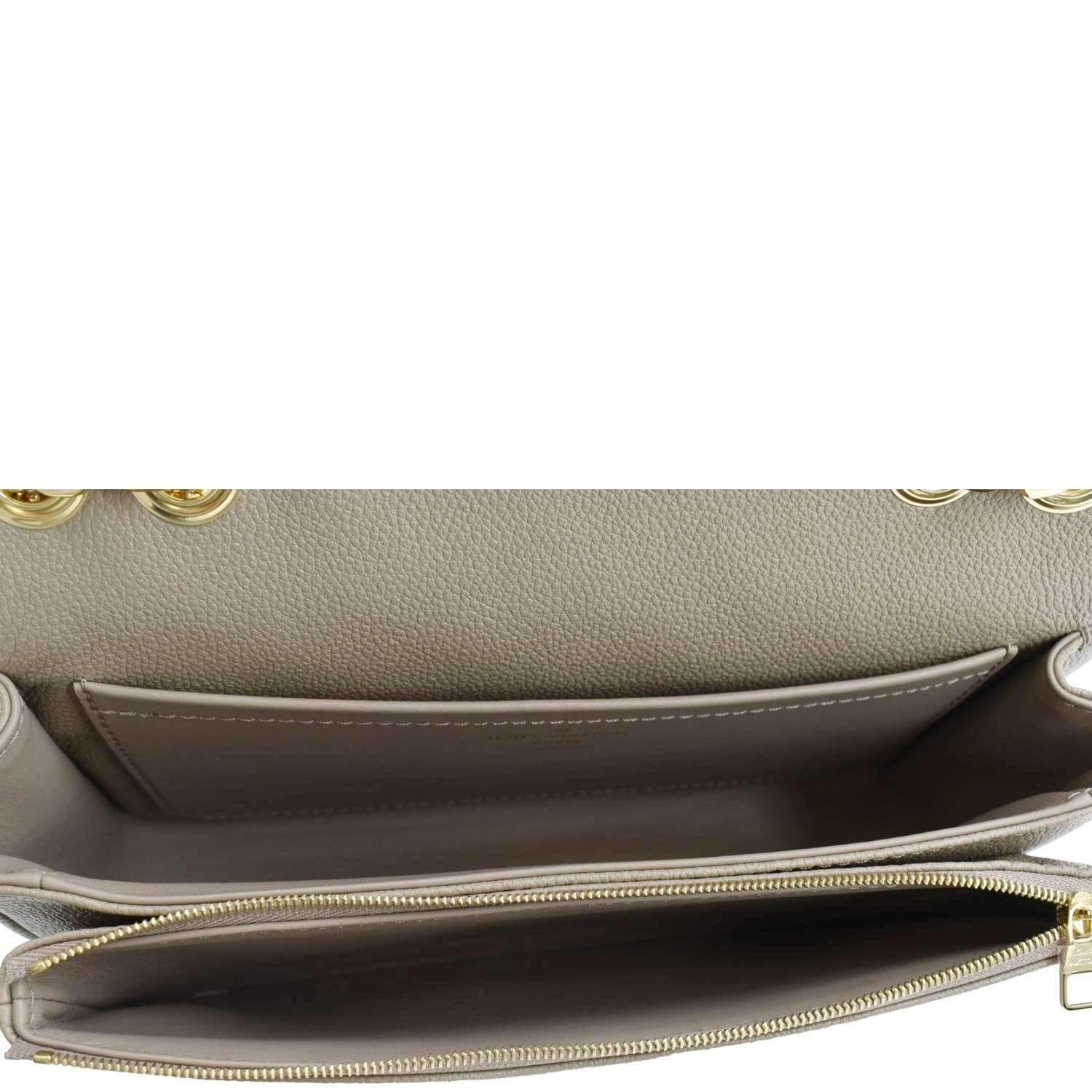 LOUIS VUITTON Marceau PM Monogram Empreinte Leather Shoulder Bag Turtledove
