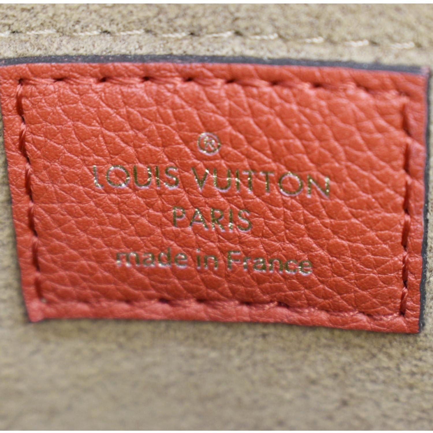 LOUIS VUITTON Marignan Monogram Canvas Shoulder Bag Coquelicot