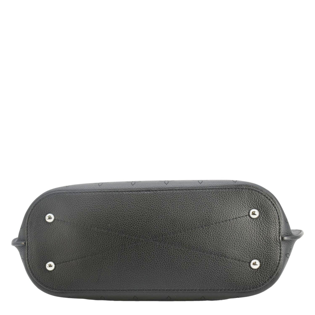LOUIS VUITTON Girolata Monogram Mahina Leather Shoulder Bag Black