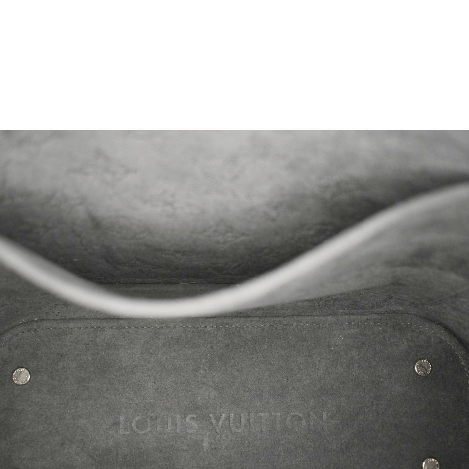 LOUIS VUITTON Girolata Monogram Mahina Leather Shoulder Bag Black
