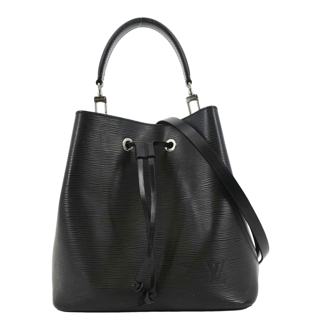 LOUIS VUITTON NeoNoe Epi Leather Shoulder Bag Black