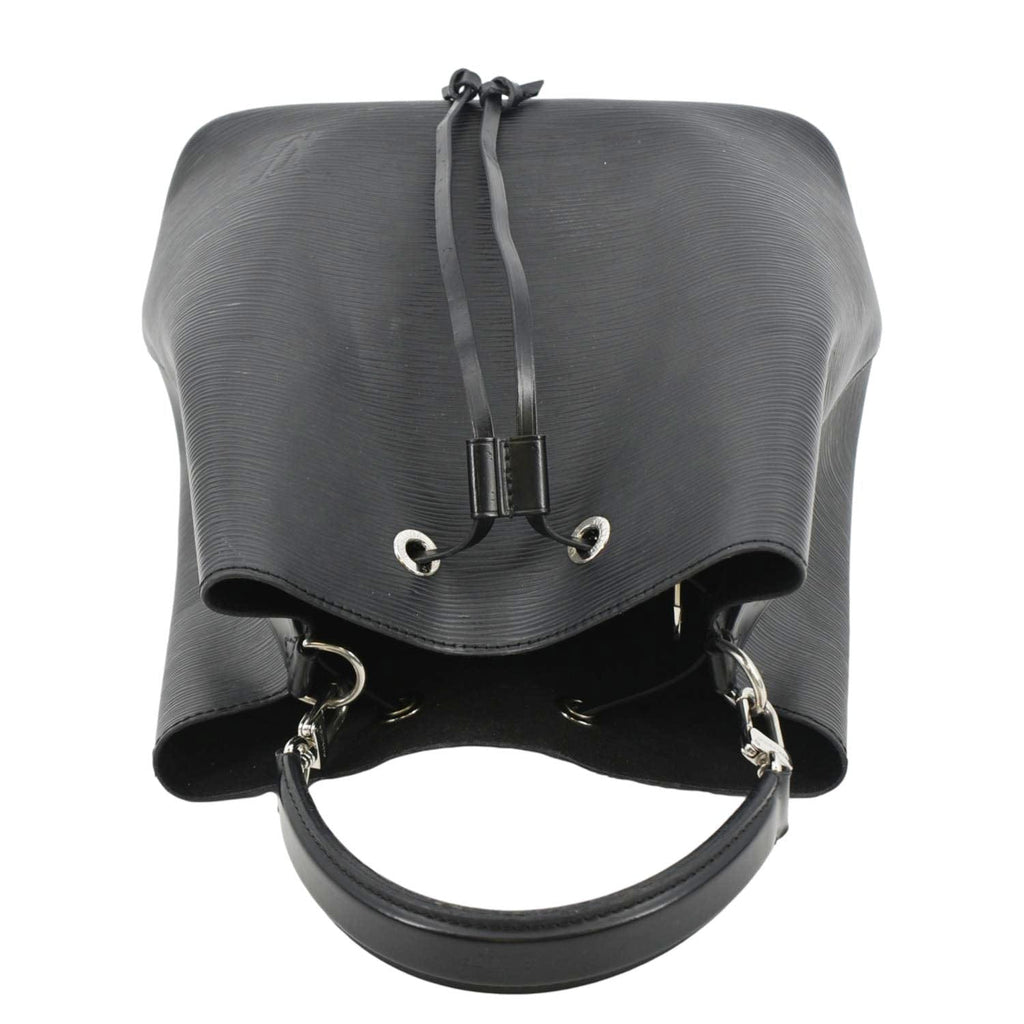LOUIS VUITTON NeoNoe Epi Leather Shoulder Bag Black
