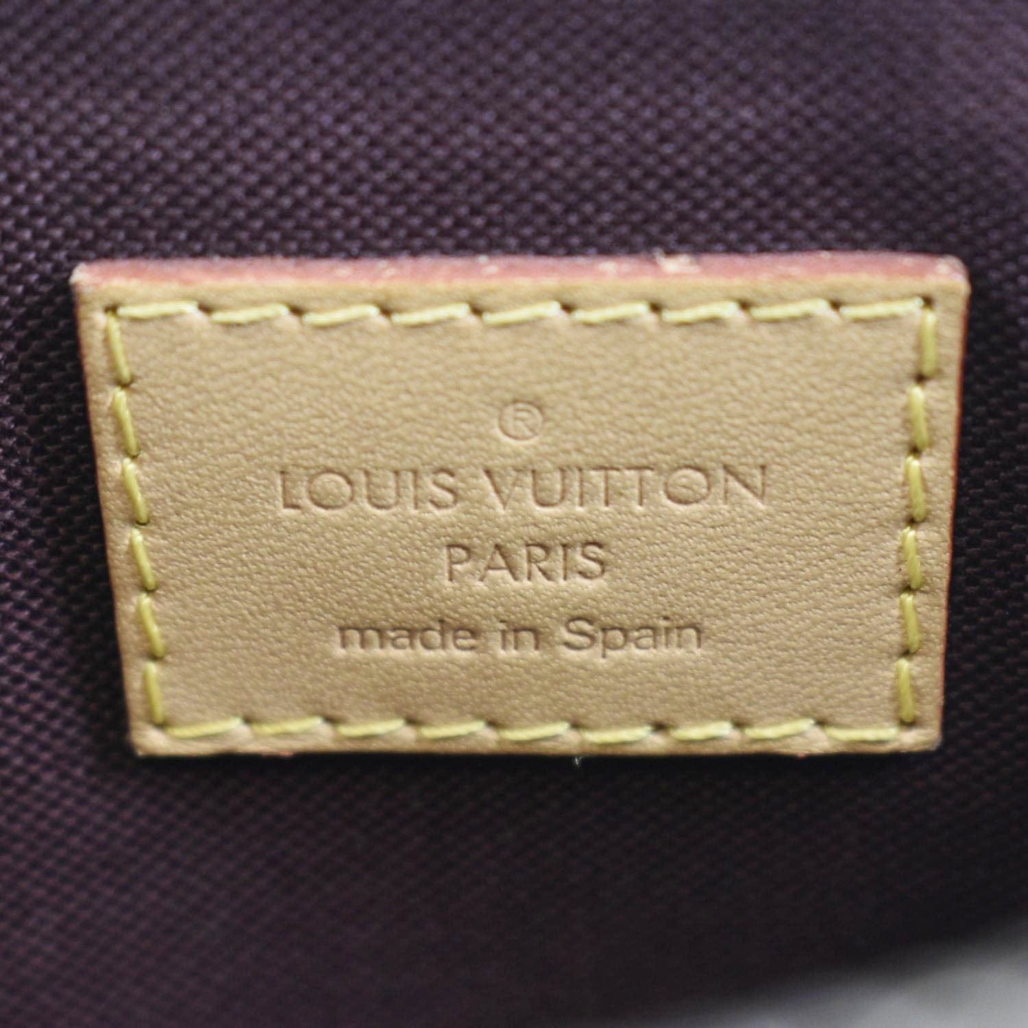 LOUIS VUITTON Mabillon Monogram Canvas Shoulder Crossbody Bag Brown