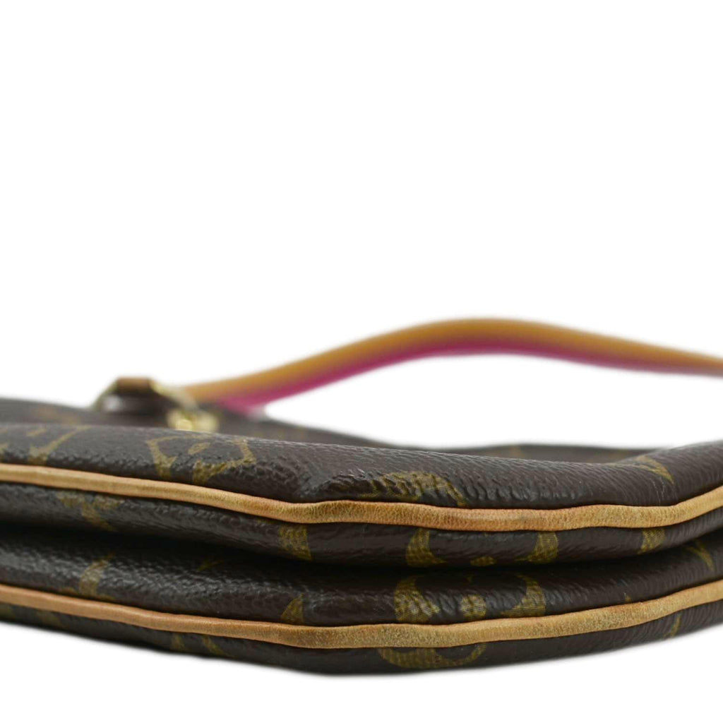 LOUIS VUITTON Lorette Monogram Canvas Shoulder Bag Brown