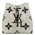 LOUIS VUITTON Neonoe Giant Jungle Canvas Shoulder Bucket Bag Ivory
