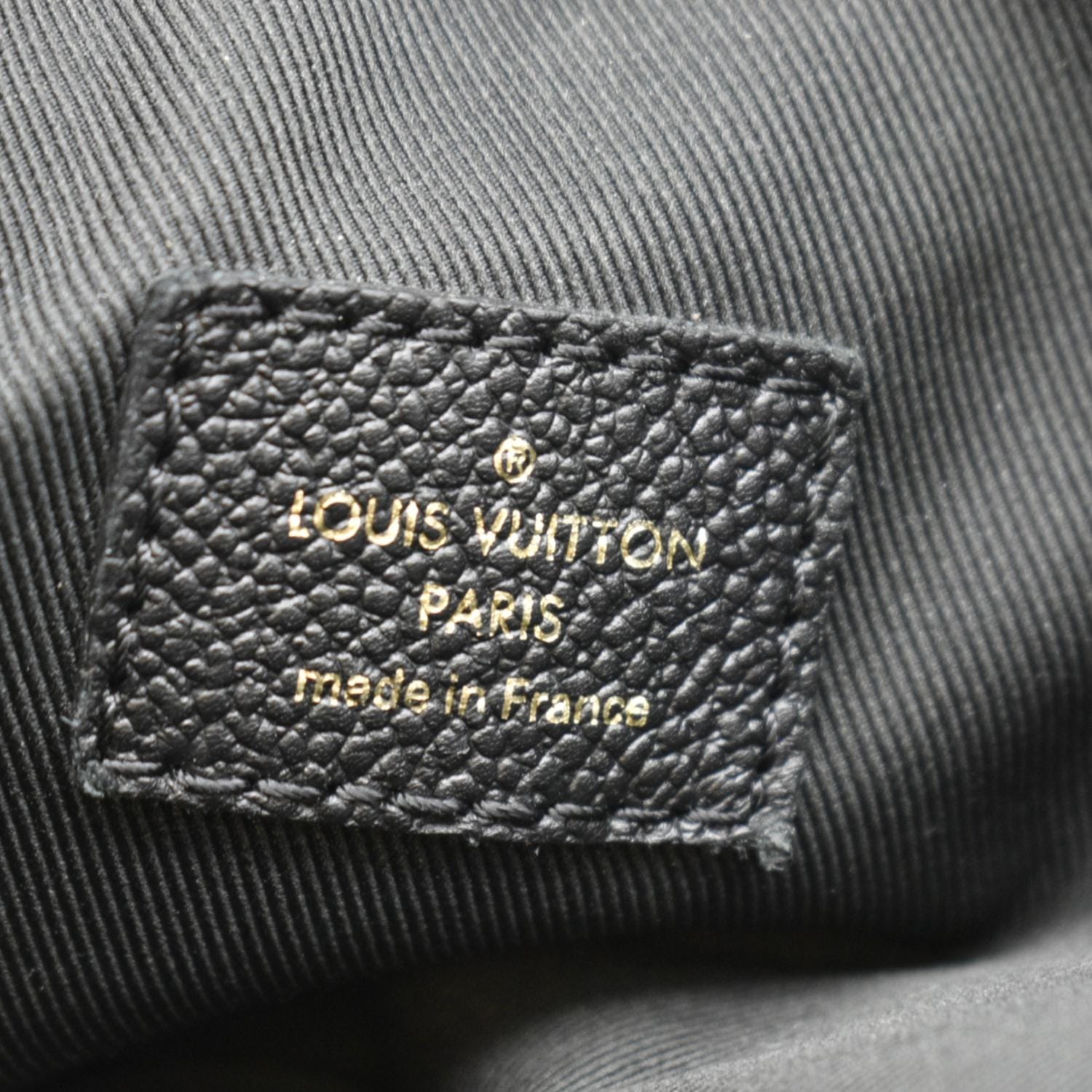LOUIS VUITTON Ponthieu PM  Empreinte Leather Shoulder Bag Black