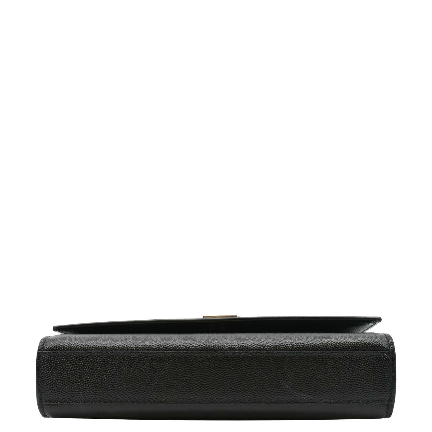 YVES SAINT LAURENT Kate Leather Chain Clutch Crossbody Bag Black