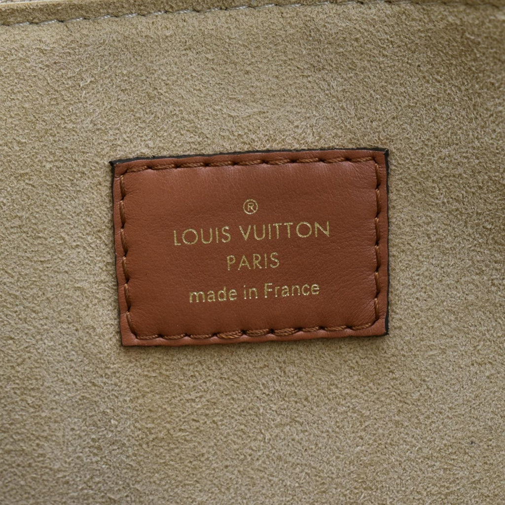 LOUIS VUITTON On My Side MM Leather Shoulder Bag Cream