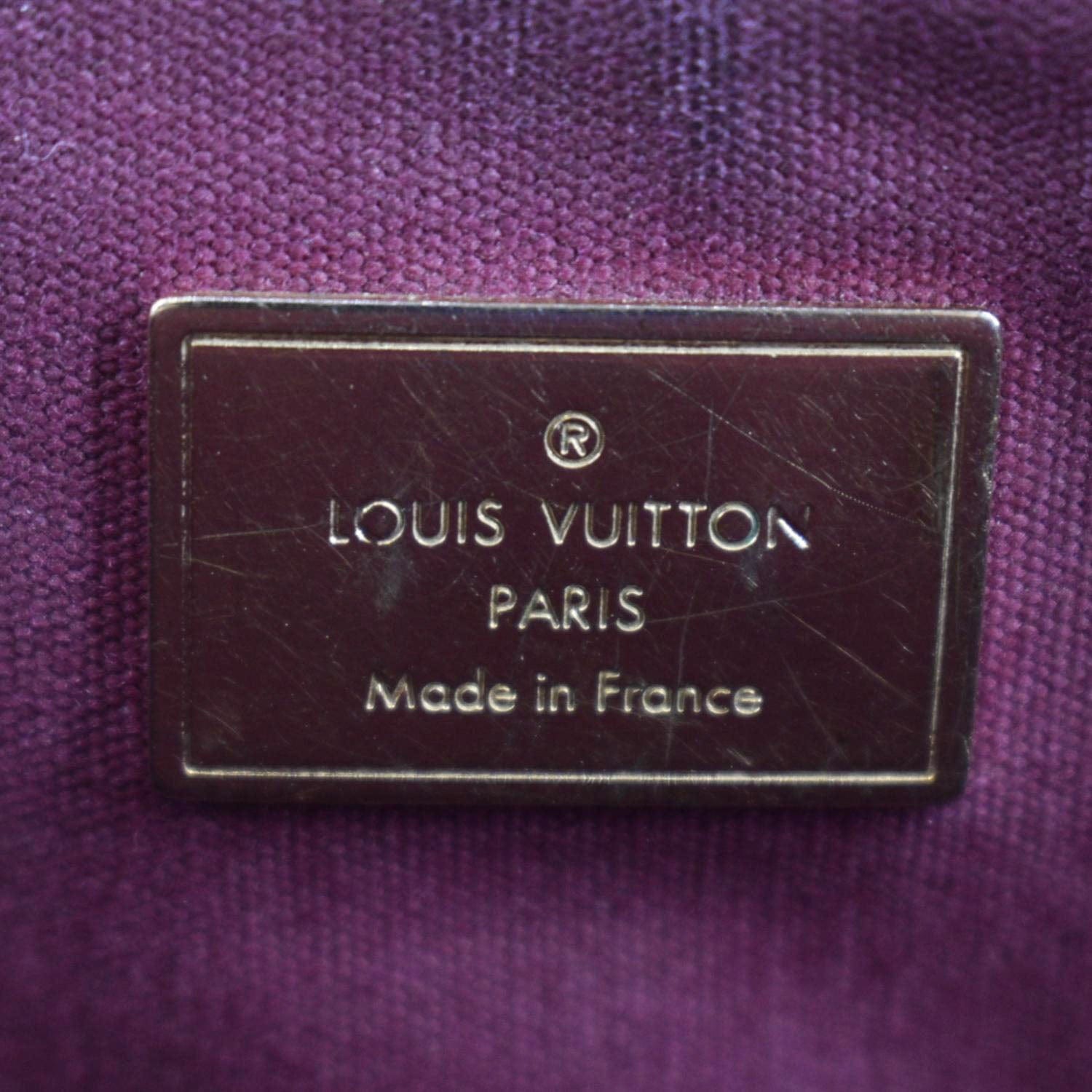 LOUIS VUITTON Miroir Patent Leather Tote Shoulder Bag Burgundy