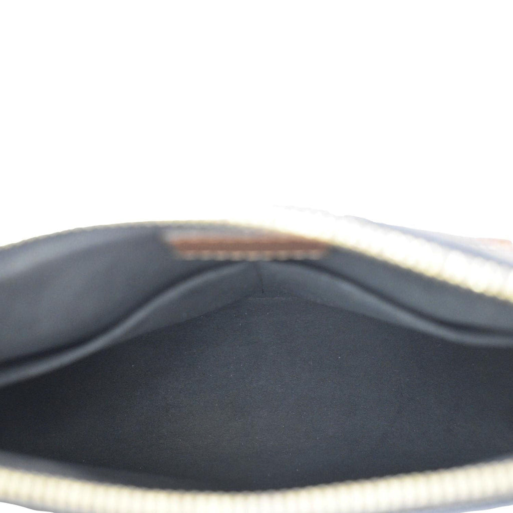 LOUIS VUITTON V BB Monogram Canvas Tote Shoulder Bag Black
