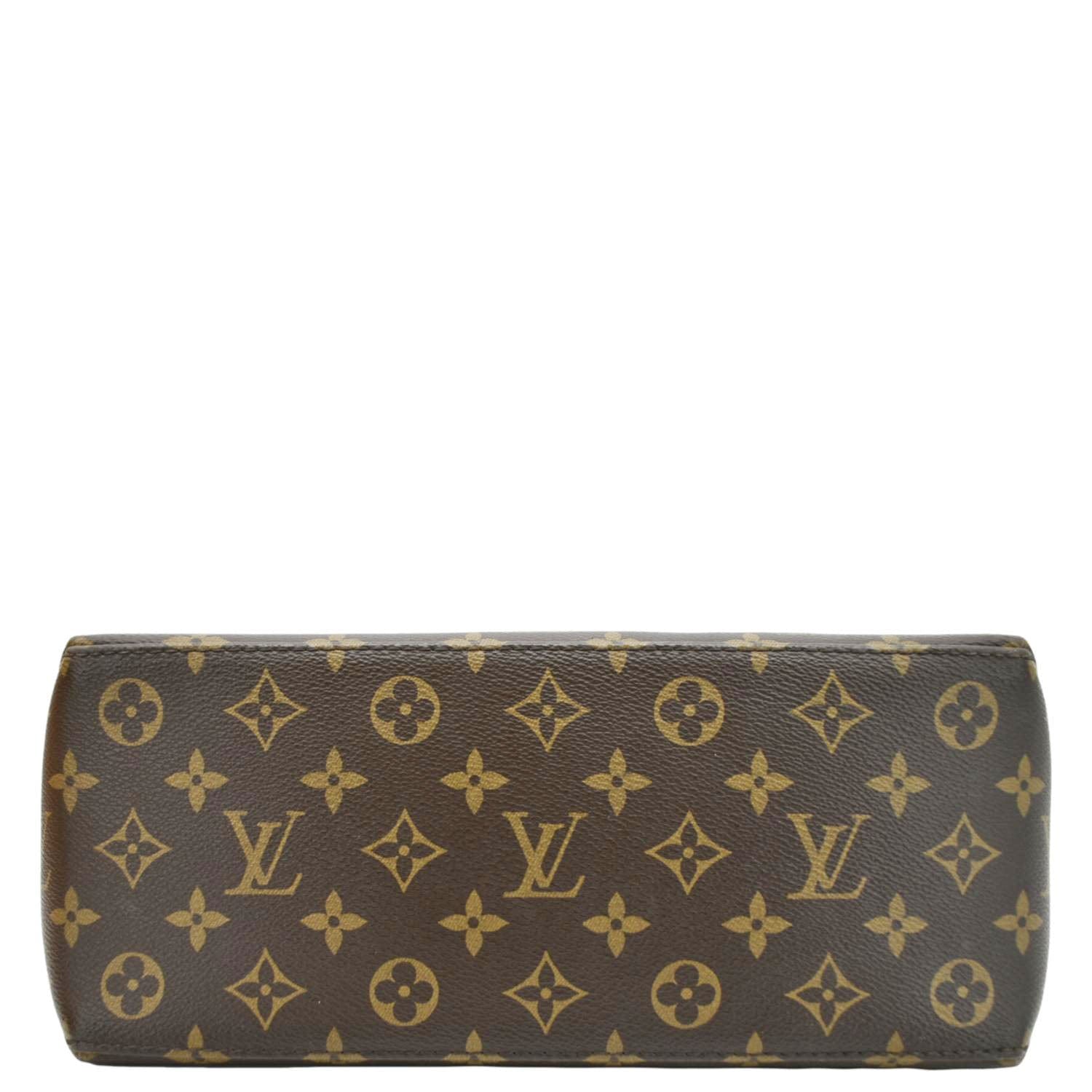 LOUIS VUITTON Petit Palais Monogram Canvas Shoulder Bag Brown
