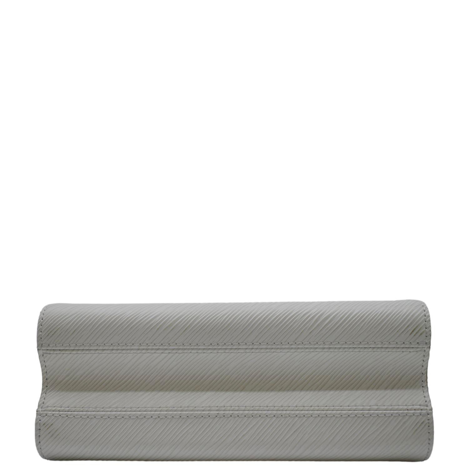 LOUIS VUITTON MM Twist Epi Leather Chain Shoulder Bag White