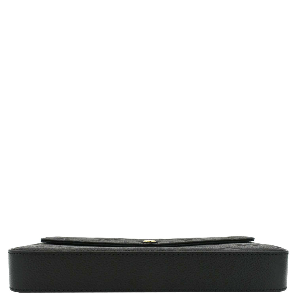 LOUIS VUITTON Felicie Monogram Empreinte Pochette Shoulder Bag Black