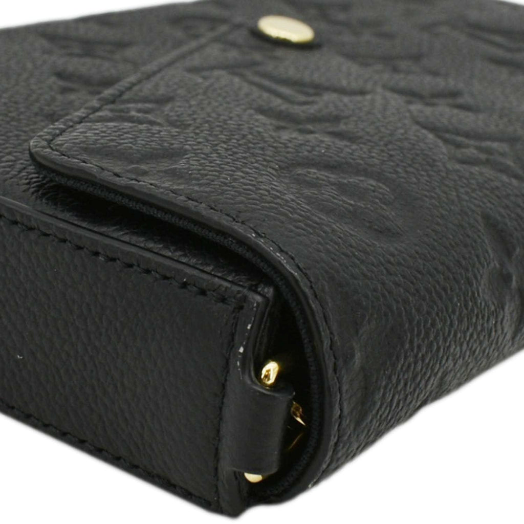 LOUIS VUITTON Felicie Monogram Empreinte Pochette Shoulder Bag Black