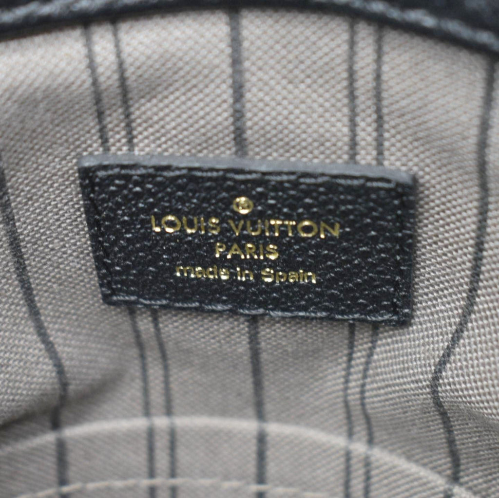 LOUIS VUITTON Artsy MM Monogram Empreinte Leather Shoulder Bag Noir Black