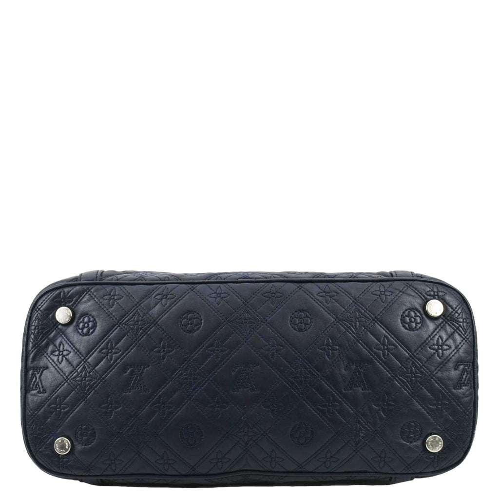 LOUIS VUITTON Antheia Ixia MM Leather Shoulder Bag Blue