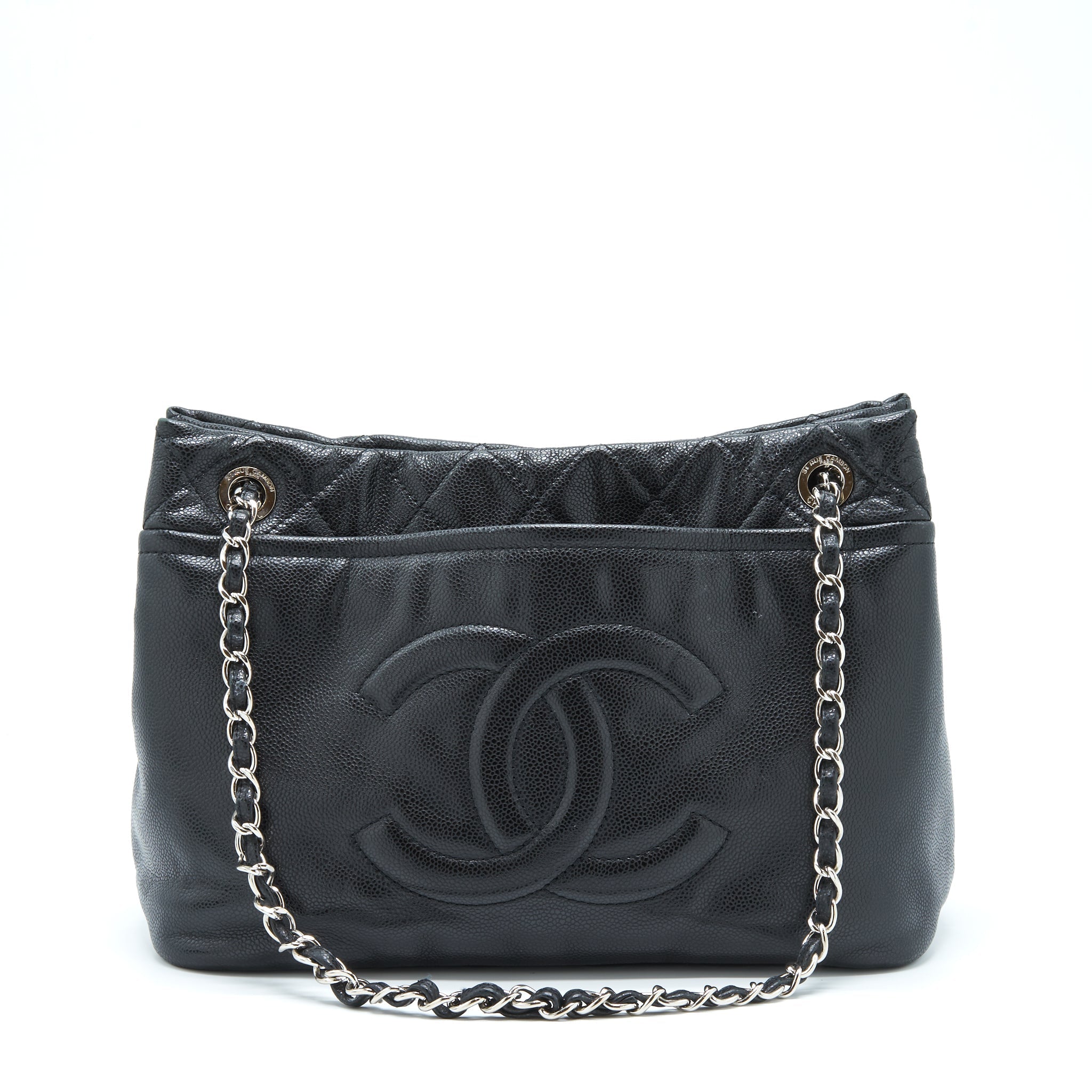 Chanel Timeless Soft Shopper Tote Caviar Black