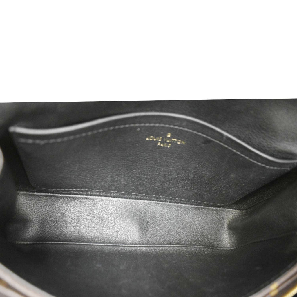 LOUIS VUITTON Marceau Monogram Canvas Shoulder Bag Black