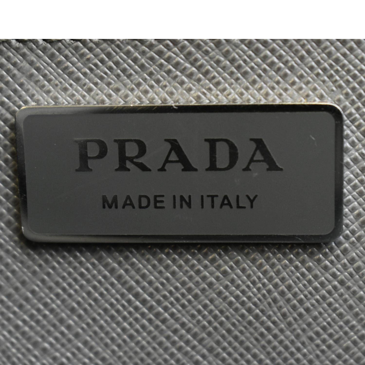 PRADA Galleria Double-Zip Medium Saffiano Leather Tote Bag Gray