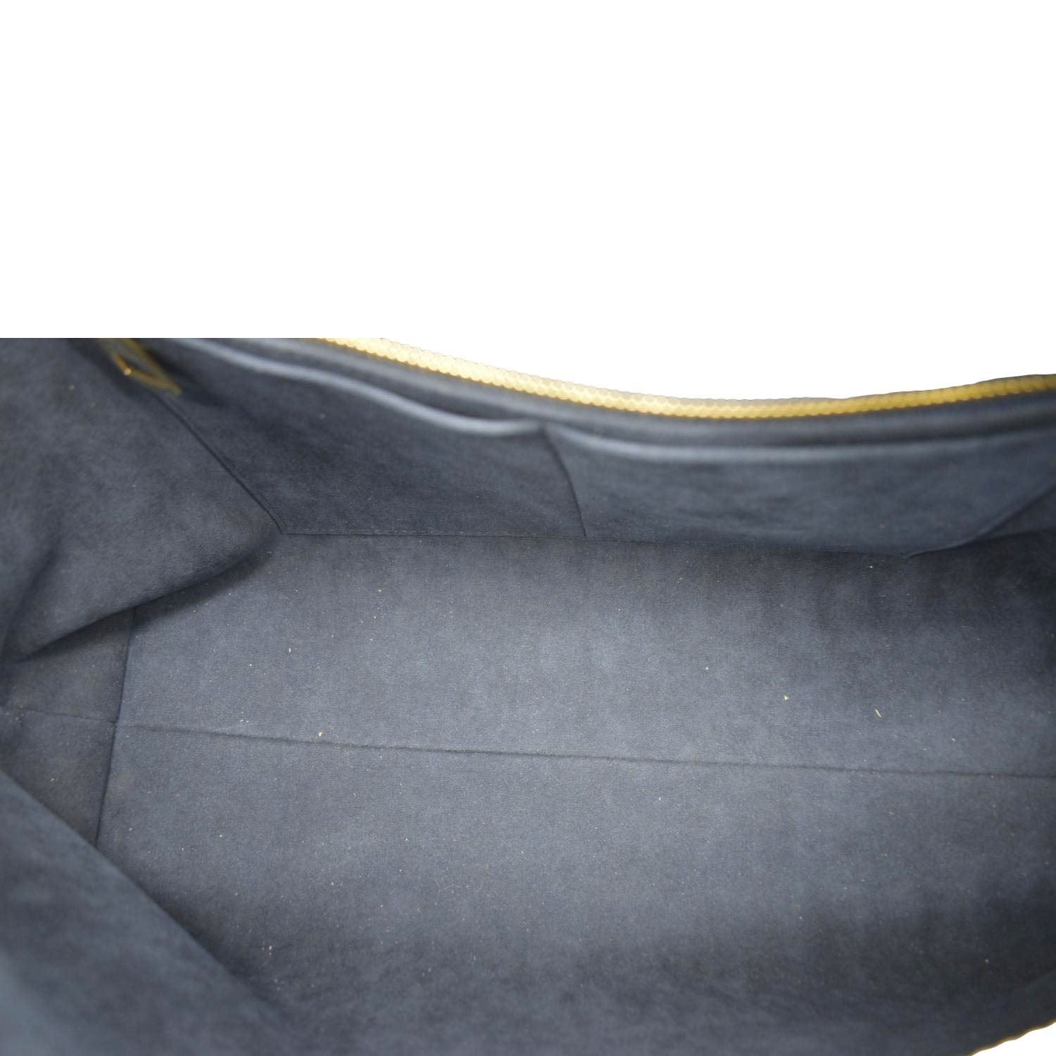 LOUIS VUITTON Carryall MM Empreinte Leather Shoulder Bag Black