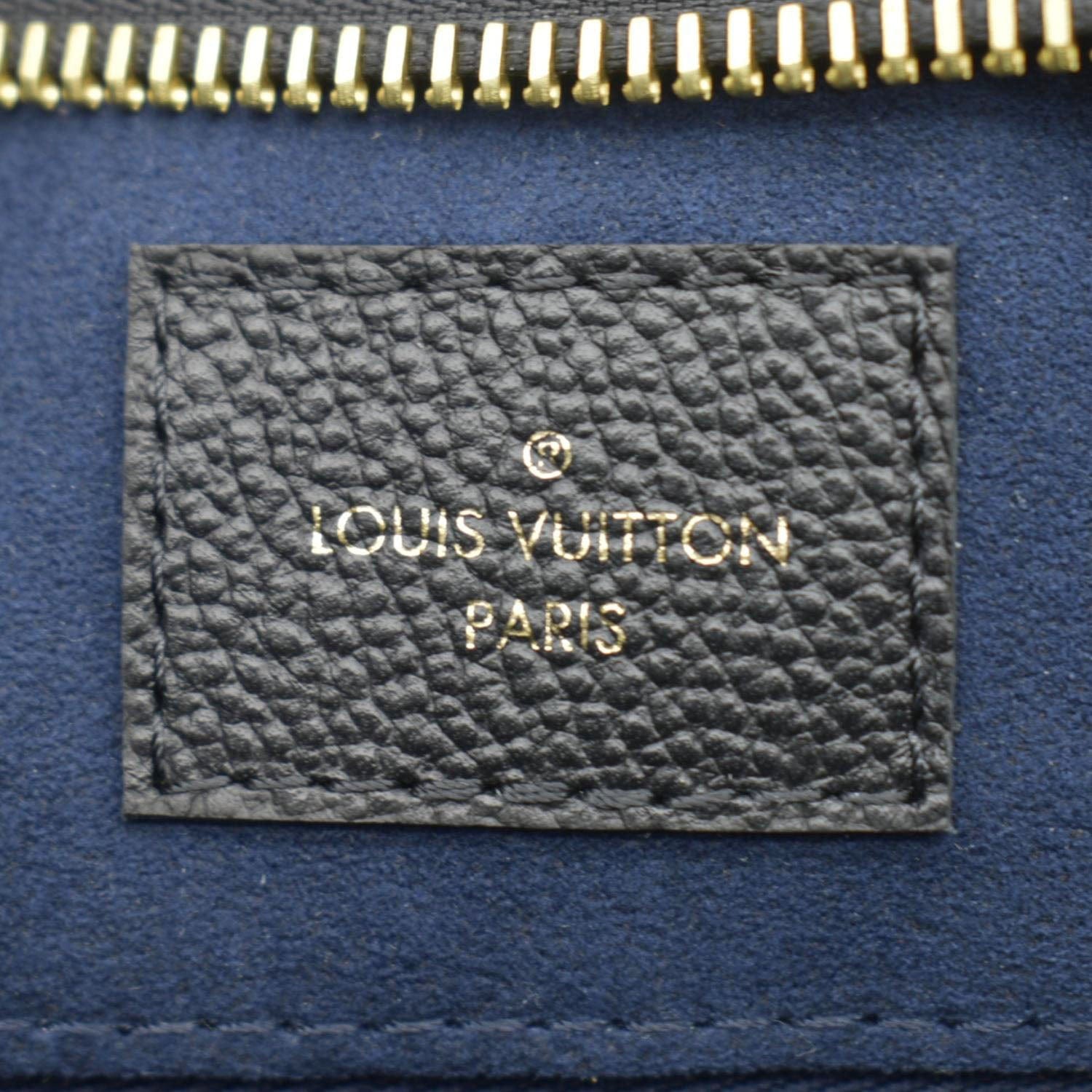 LOUIS VUITTON Carryall MM Empreinte Leather Shoulder Bag Black