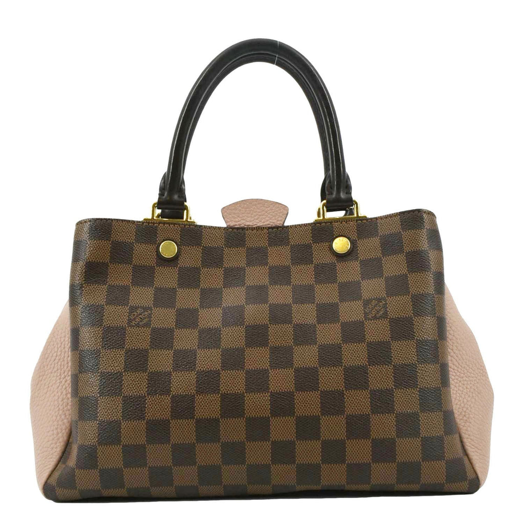 LOUIS VUITTON Brittany Damier Ebene Shoulder Bag Rose Ballerine