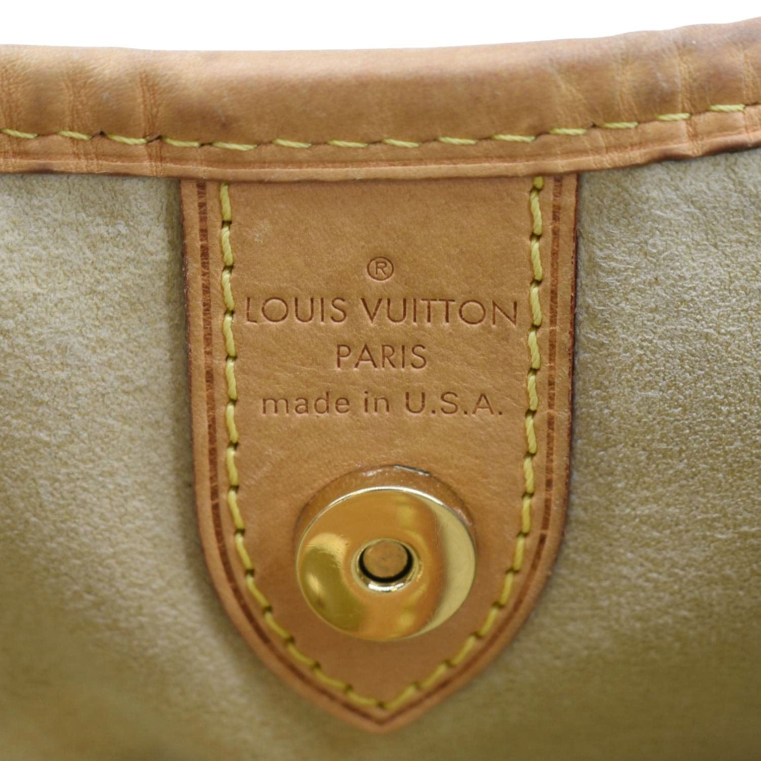 LOUIS VUITTON Galliera PM Monogram Canvas Shoulder Bag Brown