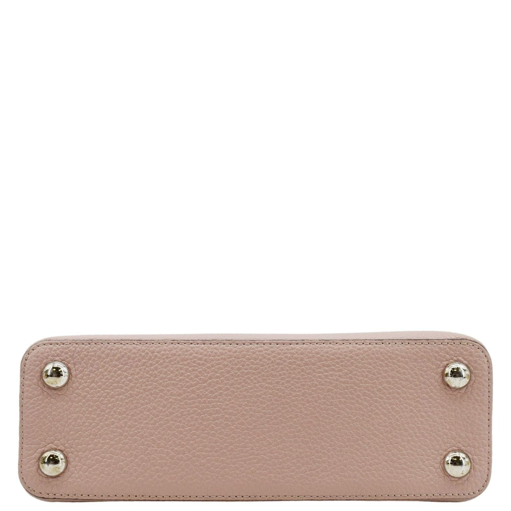 LOUIS VUITTON Capucines BB Taurillon Leather Shoulder Bag Baby Pink