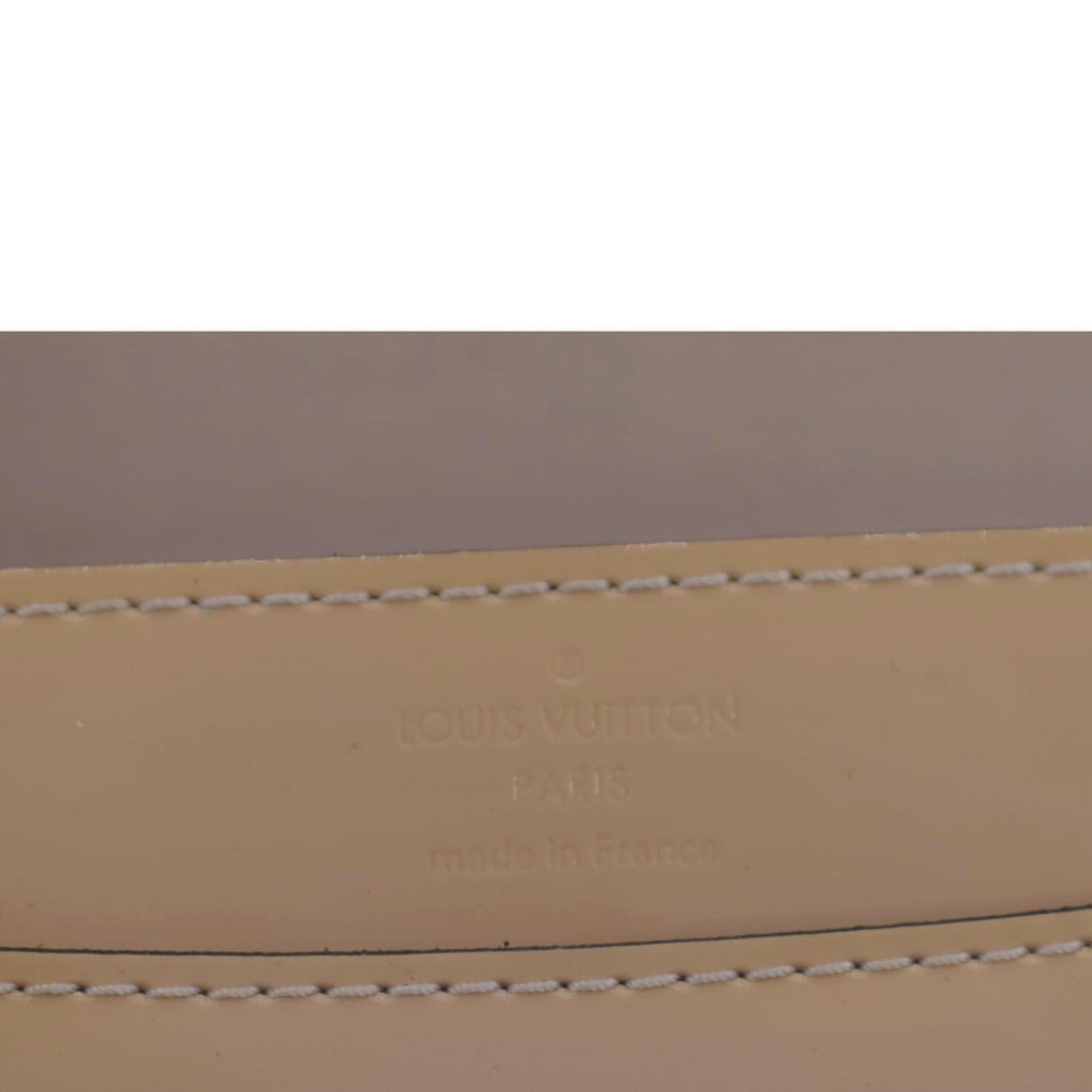 LOUIS VUITTON Chain Louise GM Leather Shoulder Bag Beige