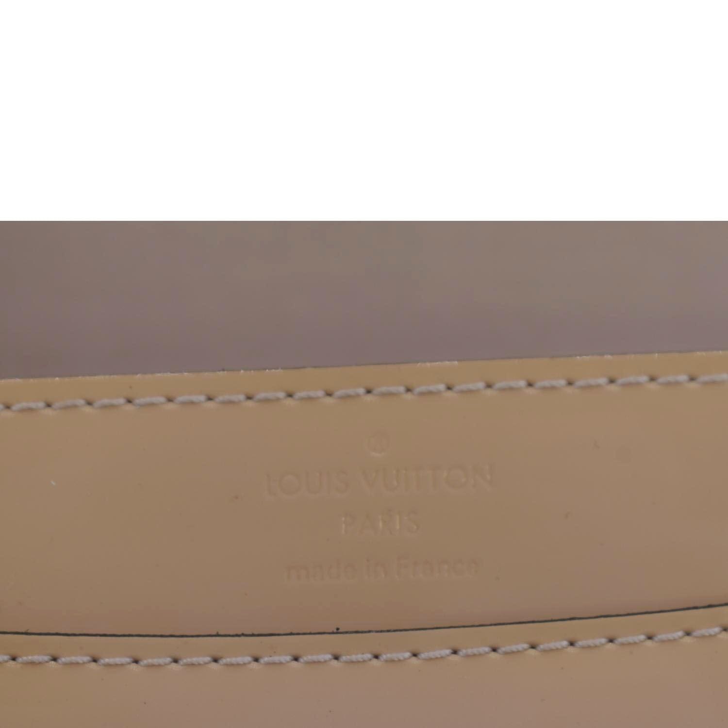 LOUIS VUITTON Chain Louise GM Leather Shoulder Bag Beige