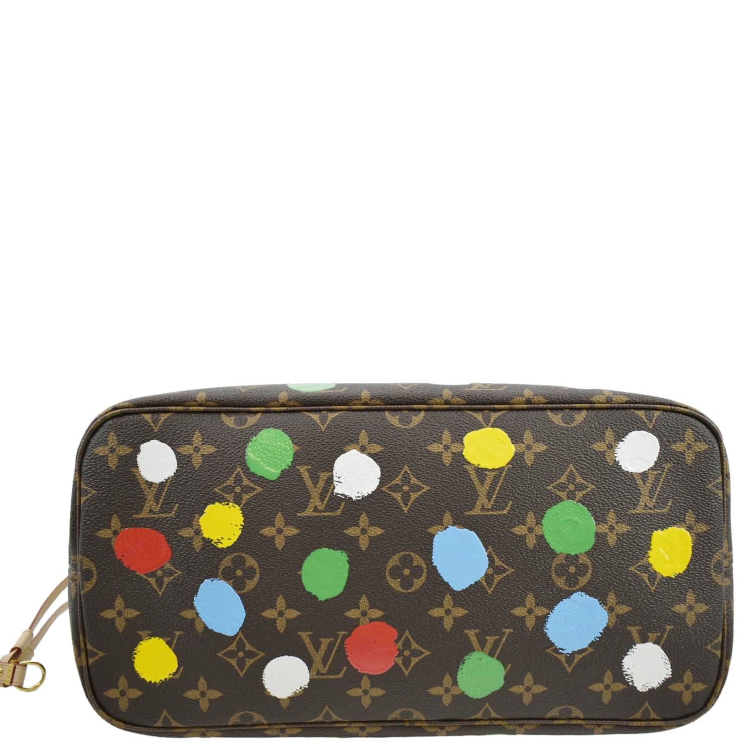 LOUIS VUITTON x YK Neverfull MM Monogram Canvas Shoulder Bag Brown