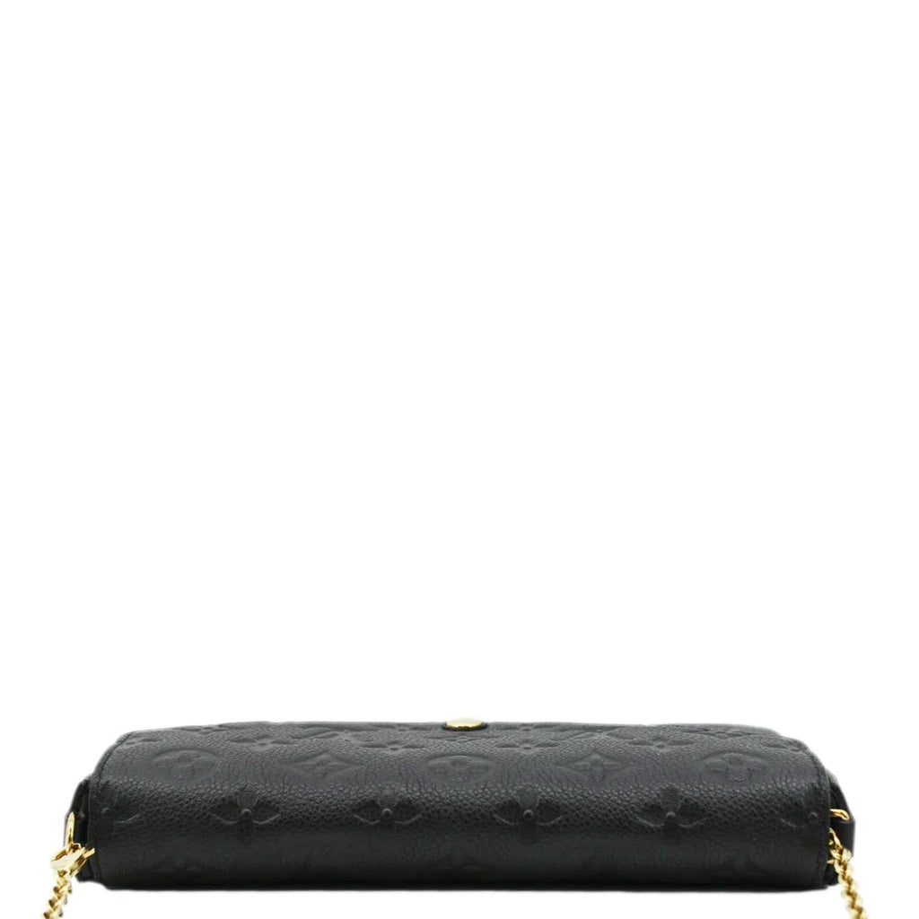 LOUIS VUITTON Felicie Monogram Empreinte Pochette Shoulder Bag Black