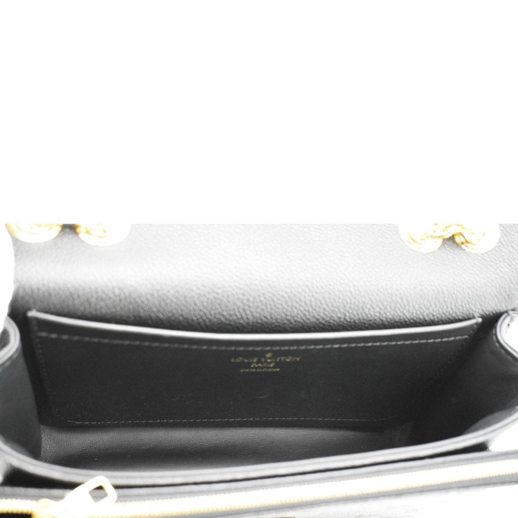 LOUIS VUITTON Marceau  Monogram Empreinte Leather Shoulder Bag Black