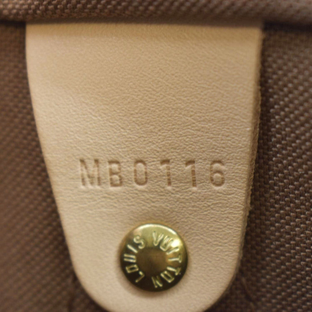 LOUIS VUITTON Speedy 30 Bandouliere Monogram Canvas Shoulder Bag Brown