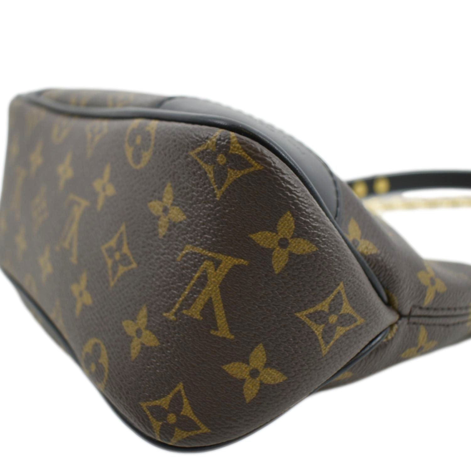 LOUIS VUITTON Boulogne NM Monogram Canvas Shoulder Bag Black