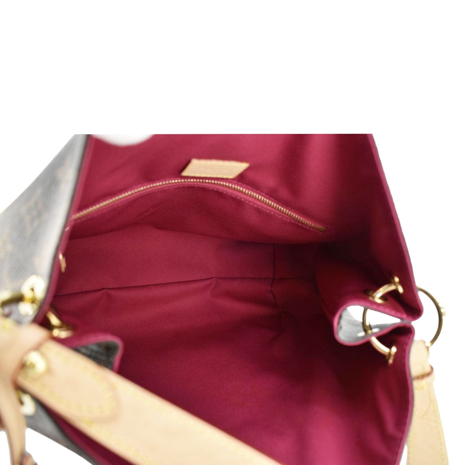 LOUIS VUITTON Graceful PM Monogram Canvas Hobo Shoulder Bag Brown