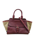 BURBERRY Harcourt Medium Leather Shoulder Bag Burgundy