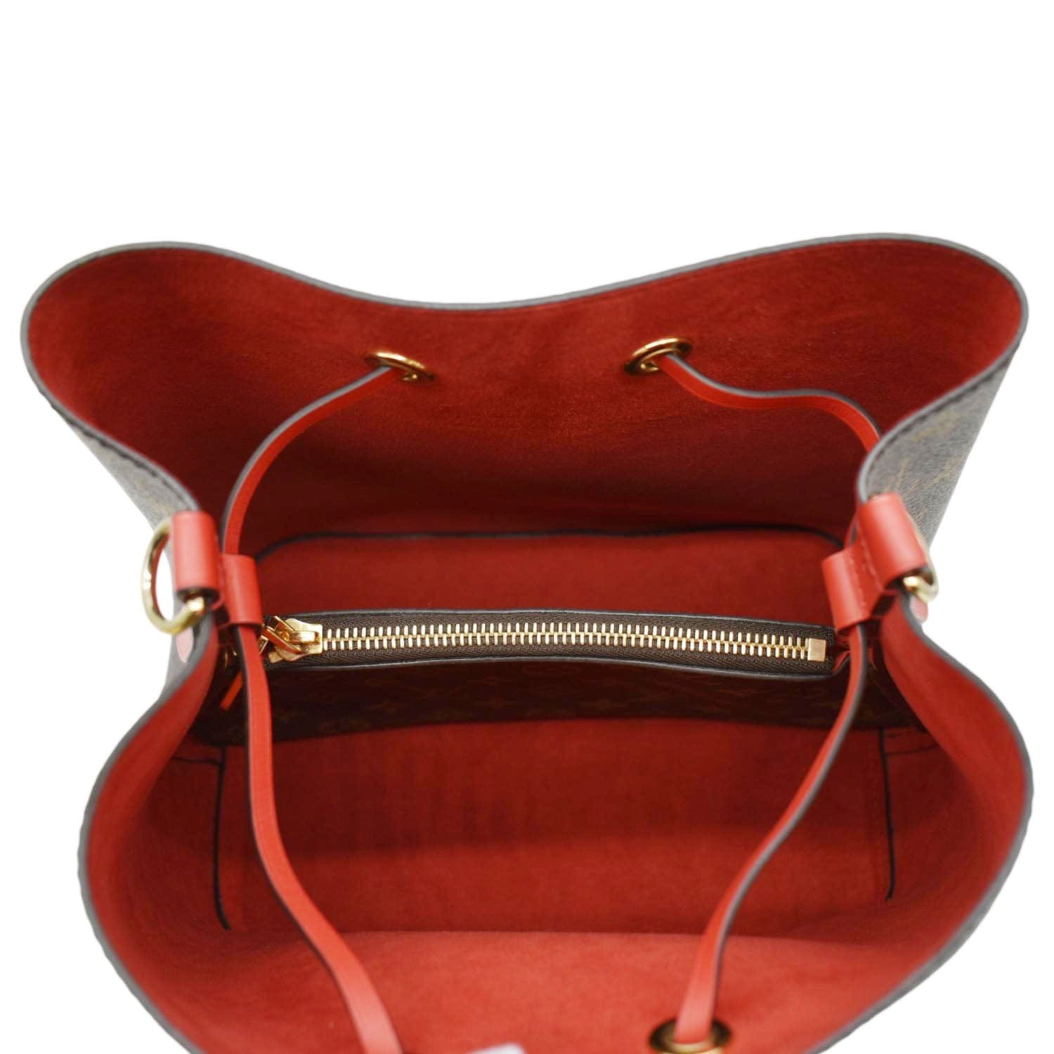 LOUIS VUITTON Neonoe Monogram Canvas Shoulder Bag Brown
