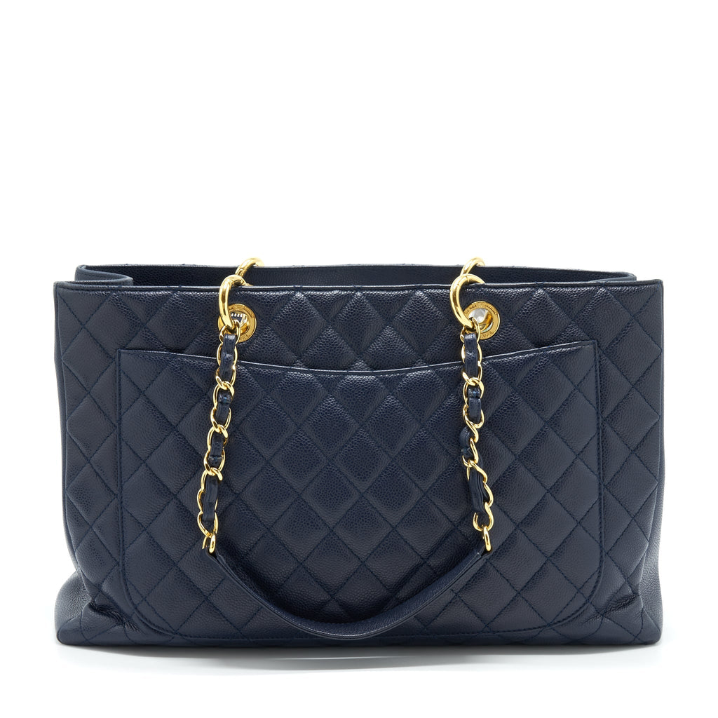 Chanel Grand Shopping Tote XL Caviar Navy
