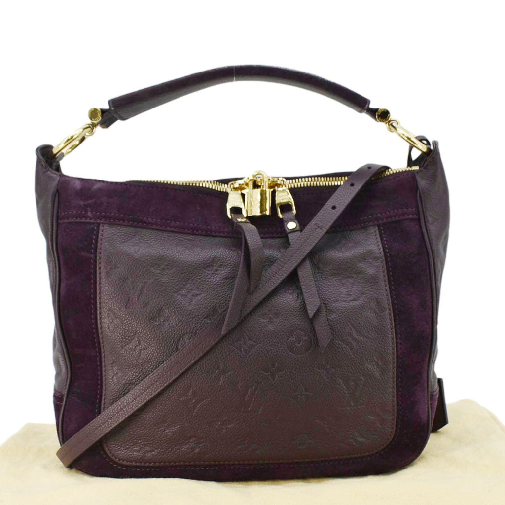 LOUIS VUITTON Audacieuse MM Empreinte Leather Shoulder Bag Terre